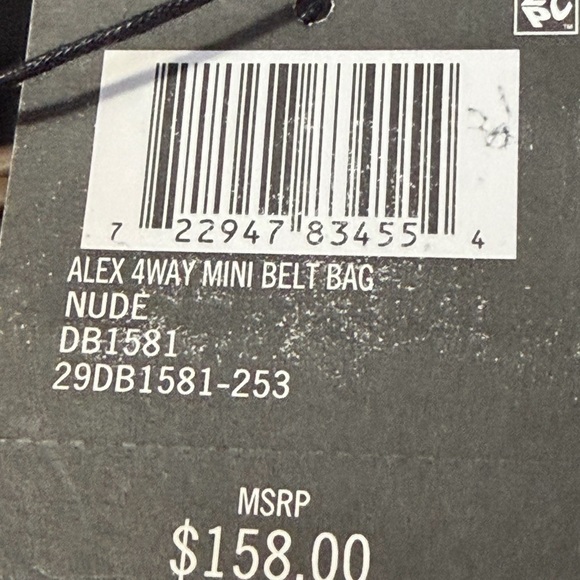 Frye Beige Nude Leather Mini Bag - Picture 7 of 8